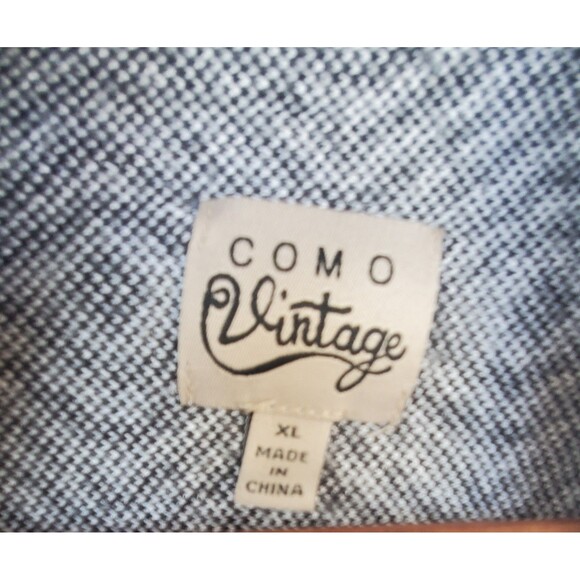 Como Vintage Vest Cardigan XL Aztec Open Front Fly Away Gray Geometric Women's - Picture 5 of 8